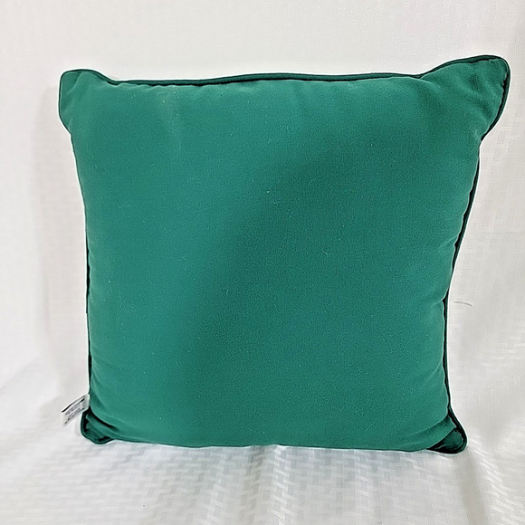 Vintage Riverdale Tapestry Throw Pillow Christmas Snowman Teddy Bears 16x16 - Picture 4 of 7